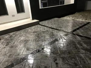 Bordered Stain Stamped Concrete