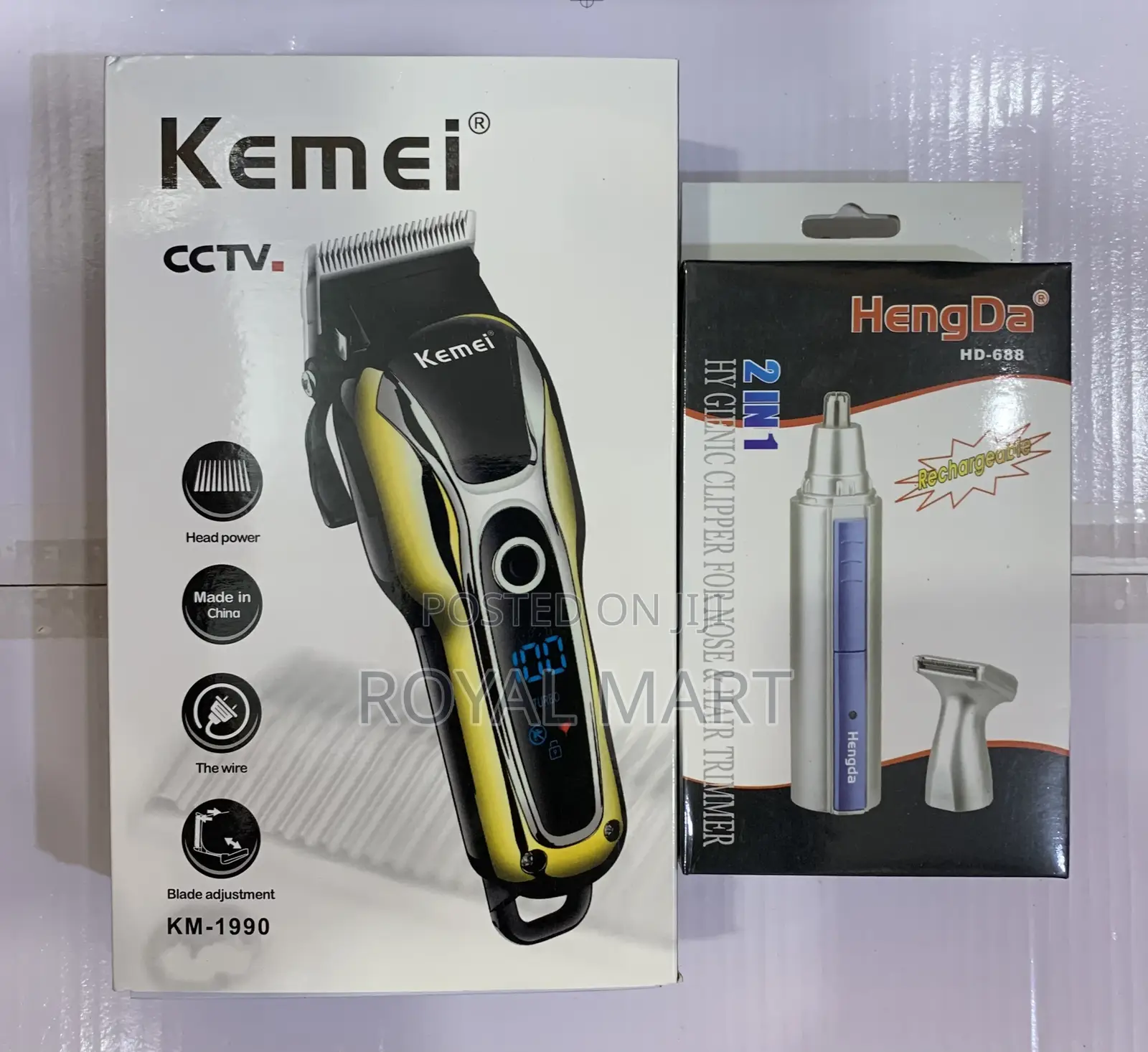 Kemei Hair Trimmer With Nose Shaver