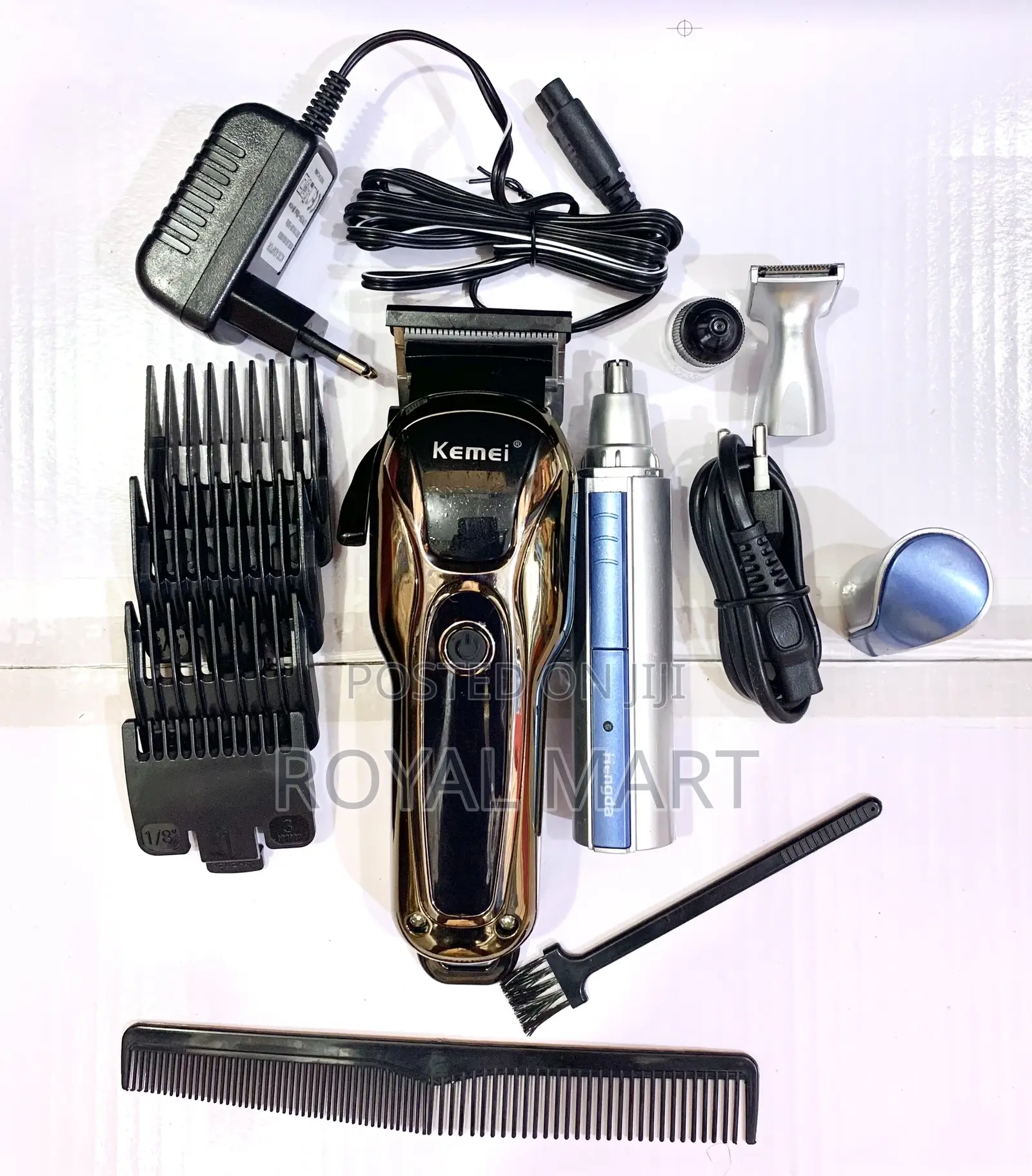 Kemei Hair Trimmer With Nose Shaver