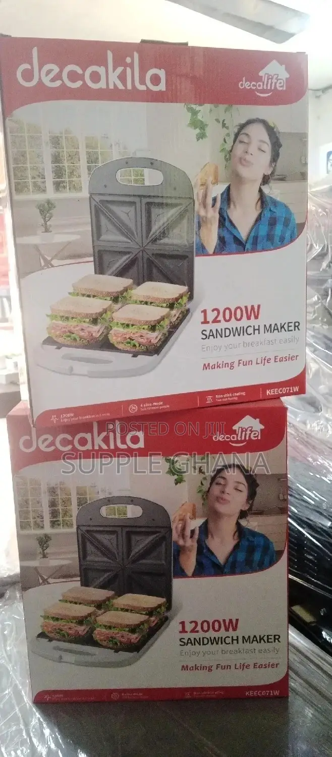 Decakila Sandwich Maker 1200W