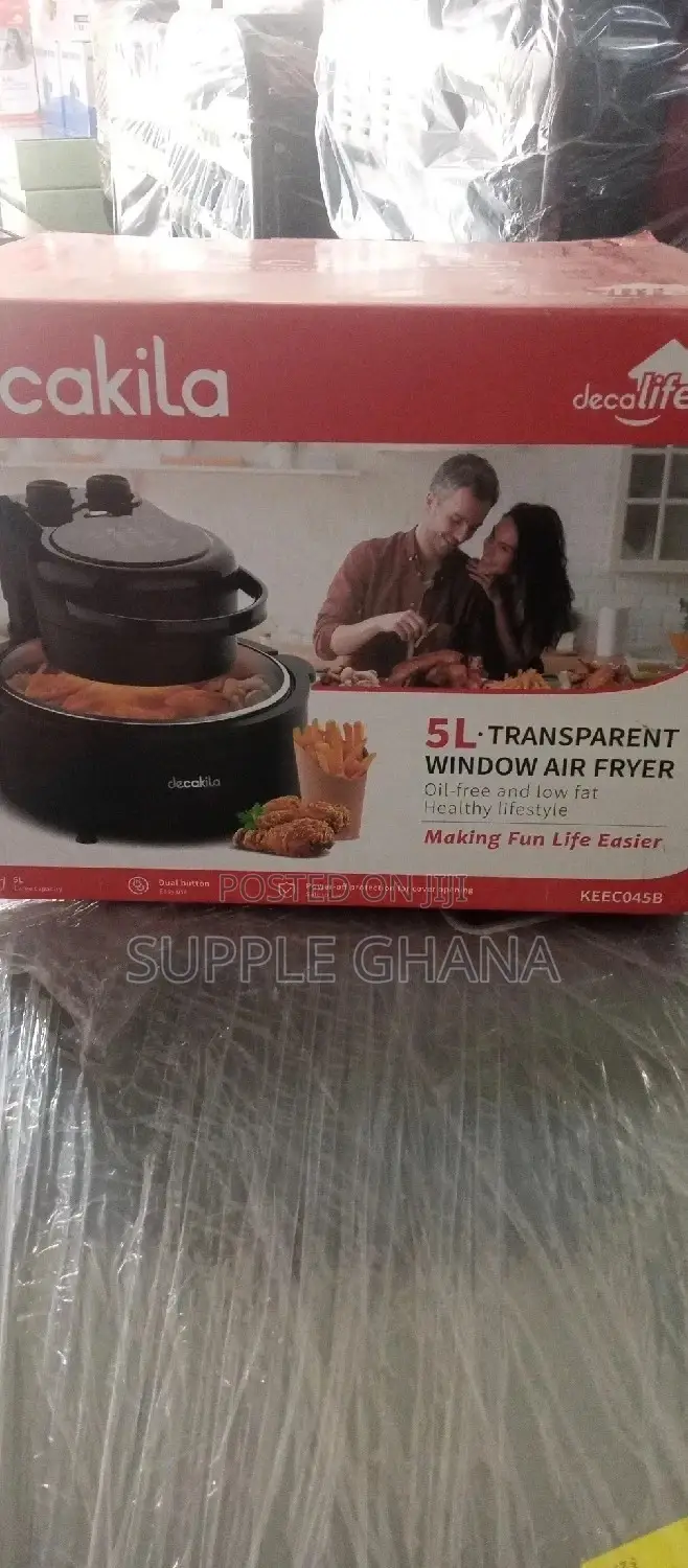 Decakila Transparent Window Air Fryer 5L