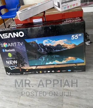Asano 55” Uhd Smart Tv With Edgeless Frame(Black)