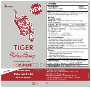 Tiger Original Delay Spray for Men - 12ml