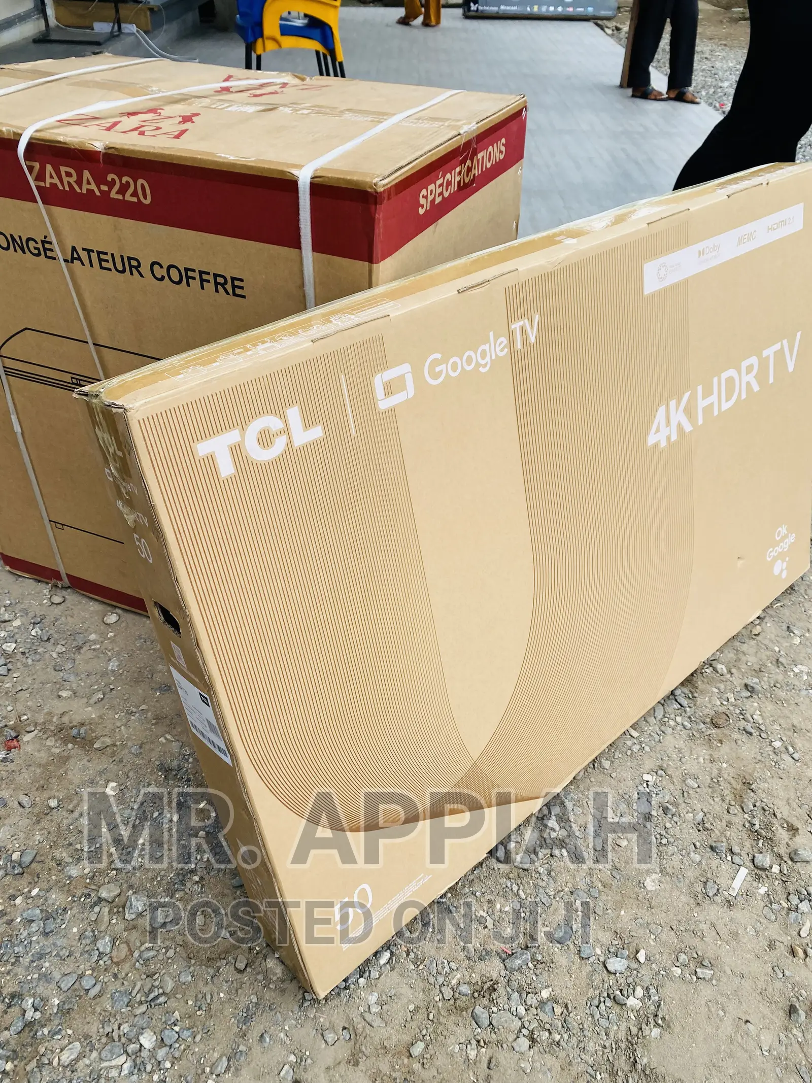 Free Standing TCL 50P735 50 Inch HDR Smart Tv(Black).