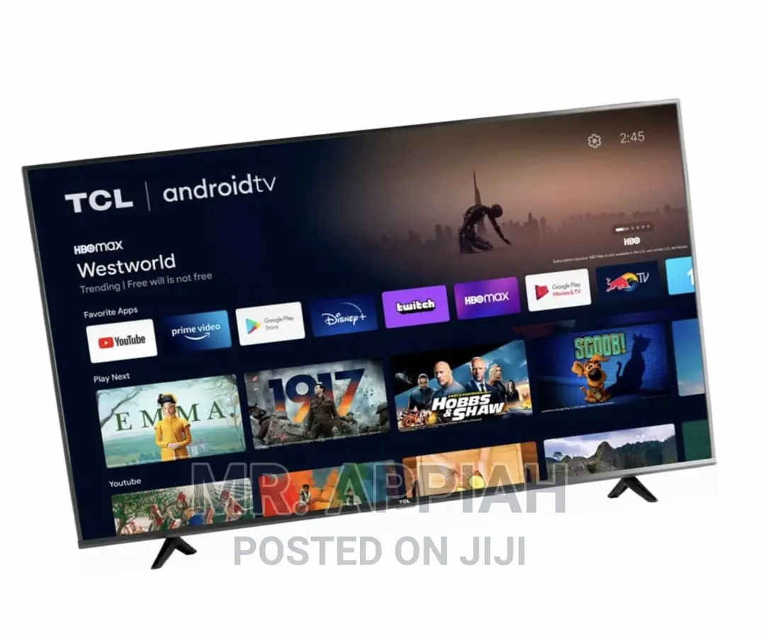 Edgeless Design TCL 43 Inch 43S5400A FHD Smart Android Tv.