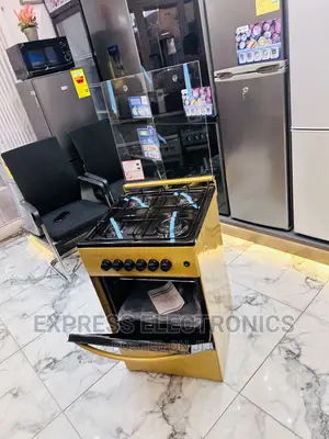 Golden Color Gas Cooker Oven Grill 4burner 50/50 Grab It Now
