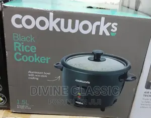 Cookworks Black Rice Cooker 1.5lit