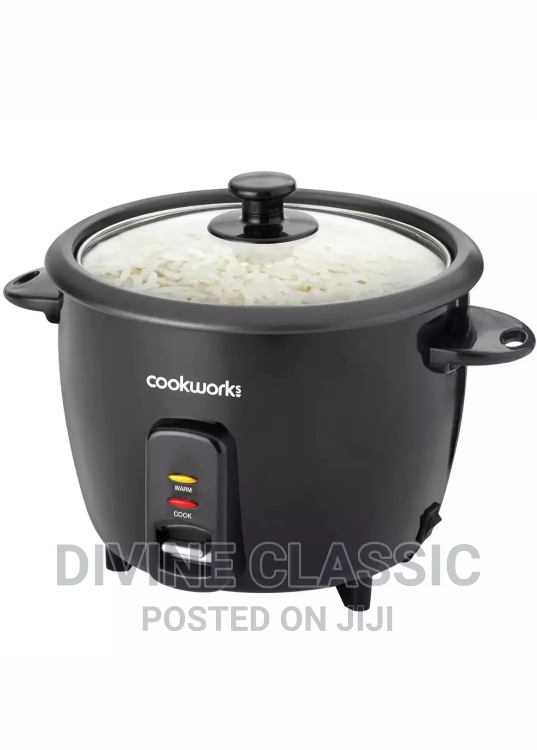 Cookworks Black Rice Cooker 1.5lit