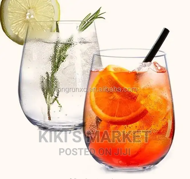 Stemless Wine/Cocktail Glass 500ml 3pcs