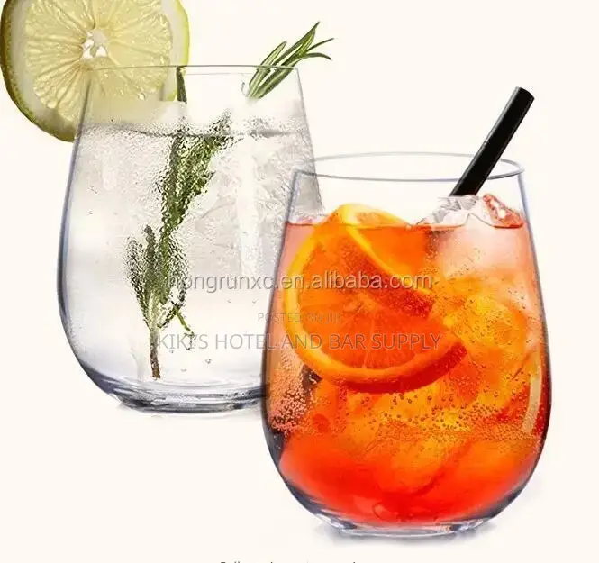 Stemless Wine/Cocktail Glass 500ml 3pcs
