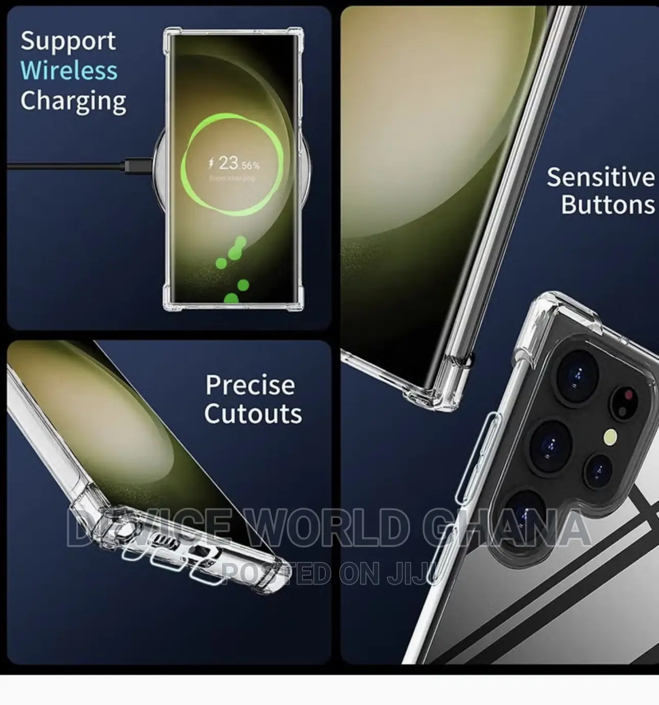 Transparent Clear Case for Samsung S26ultra S25ultra S24u S23u S22u