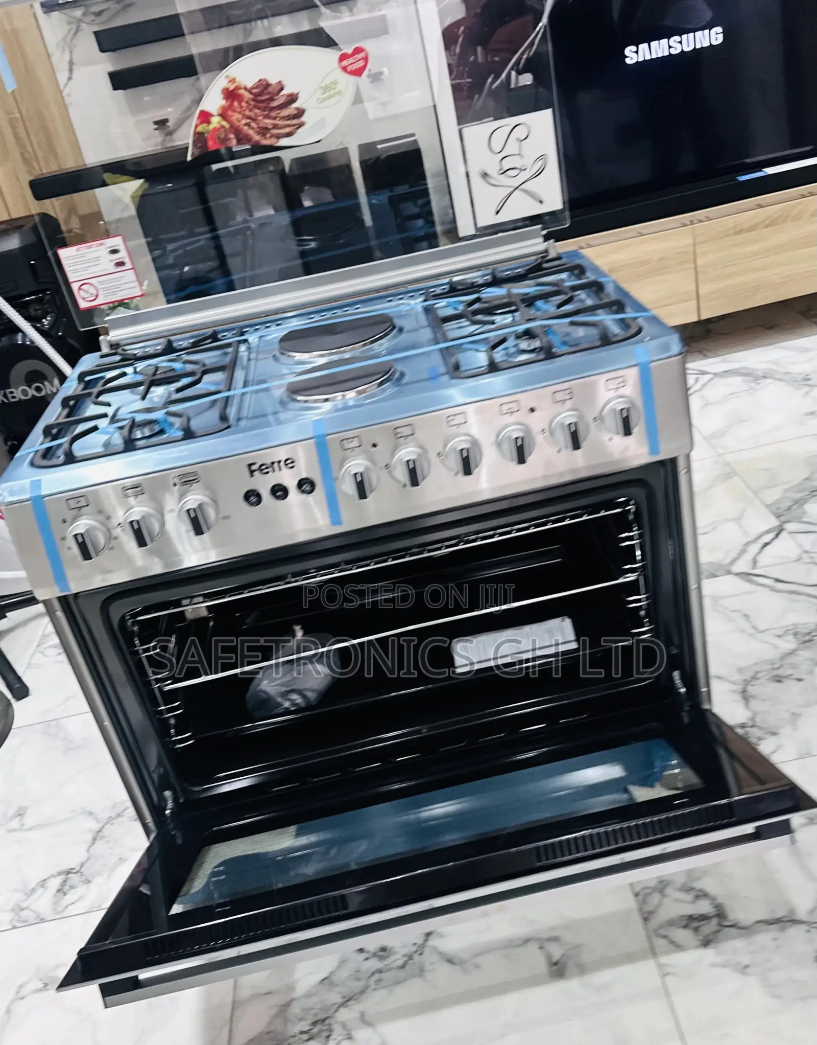 Neat Oven With Grill Ferre 4 Gas 2 Electric 60x90 