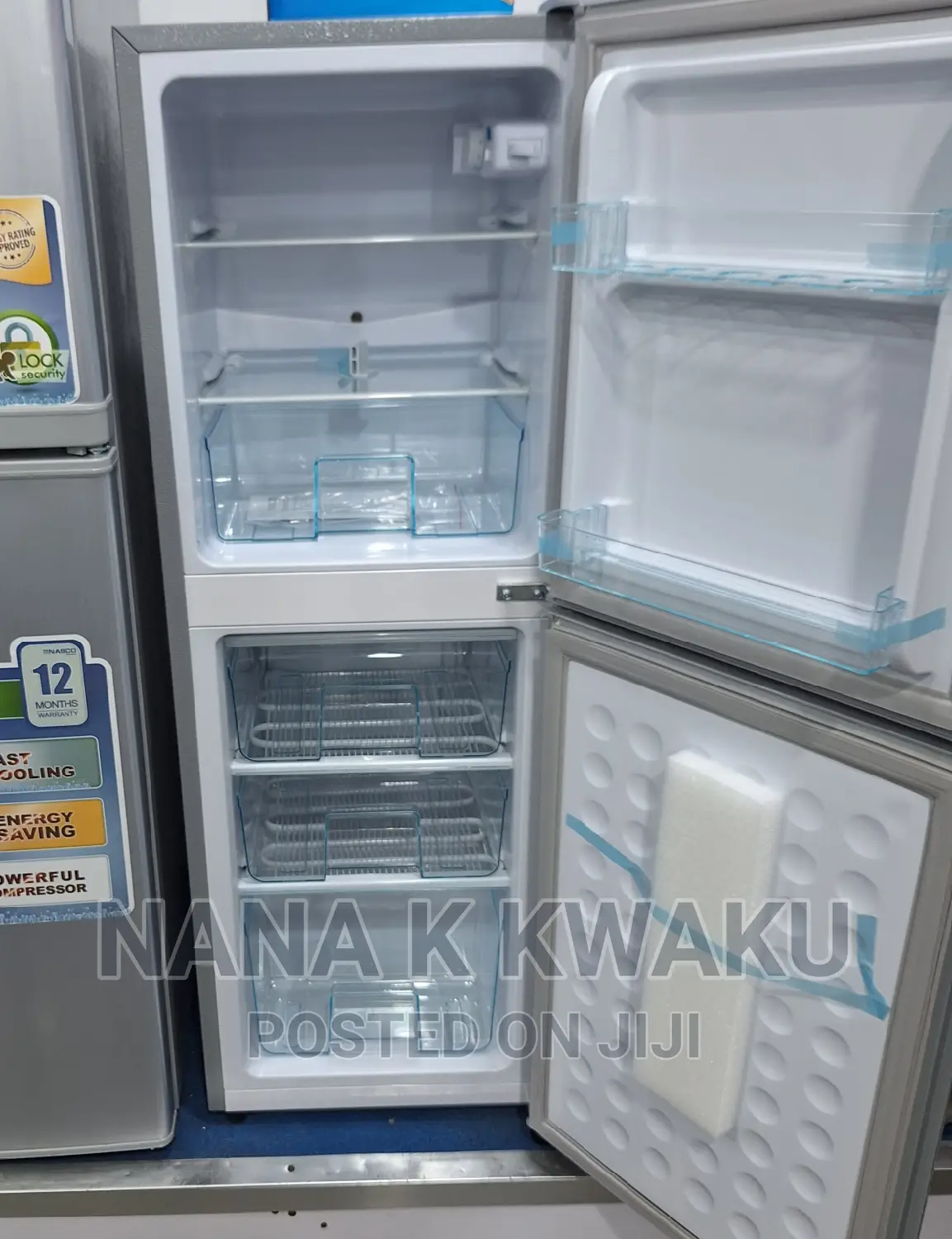 Nasco Double_door Fridge With Freezer