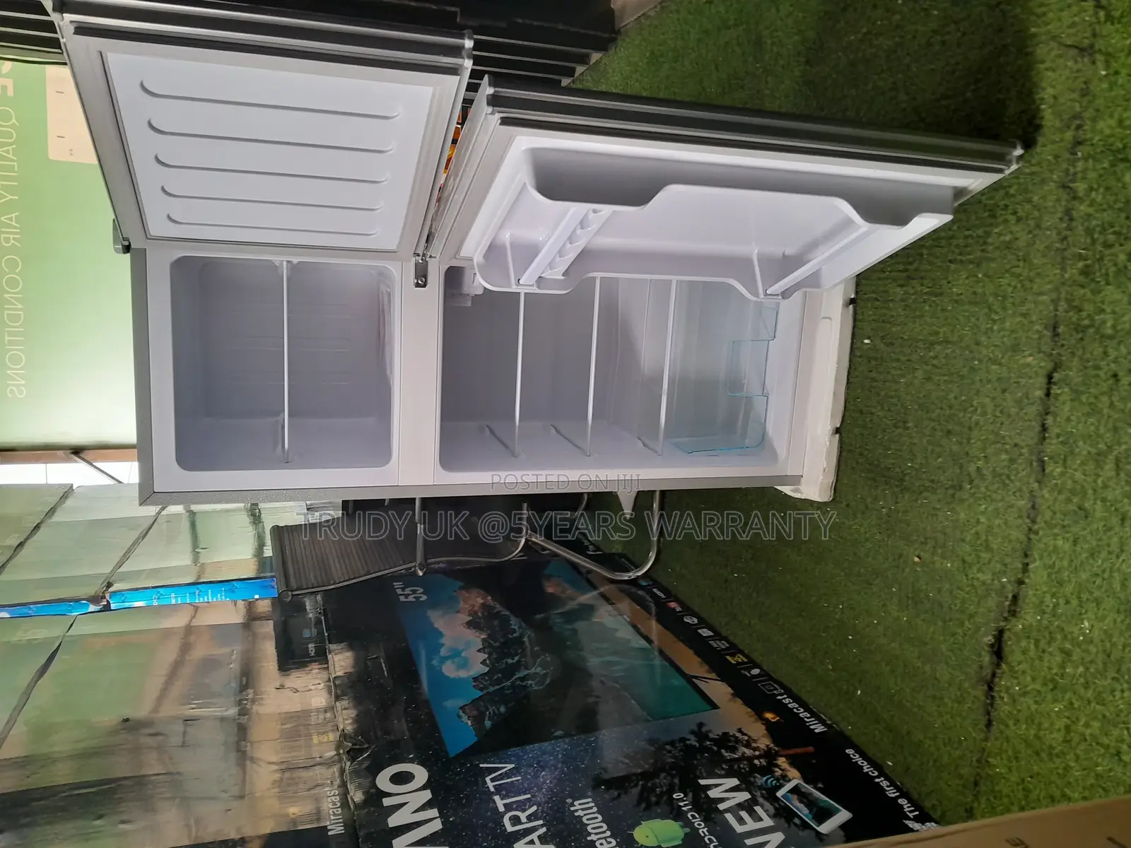 Fridge Asasno 112 Top Freezer Double Door Frisge New in Box