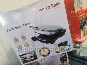 La Italia 2000w Panini Grill Maker