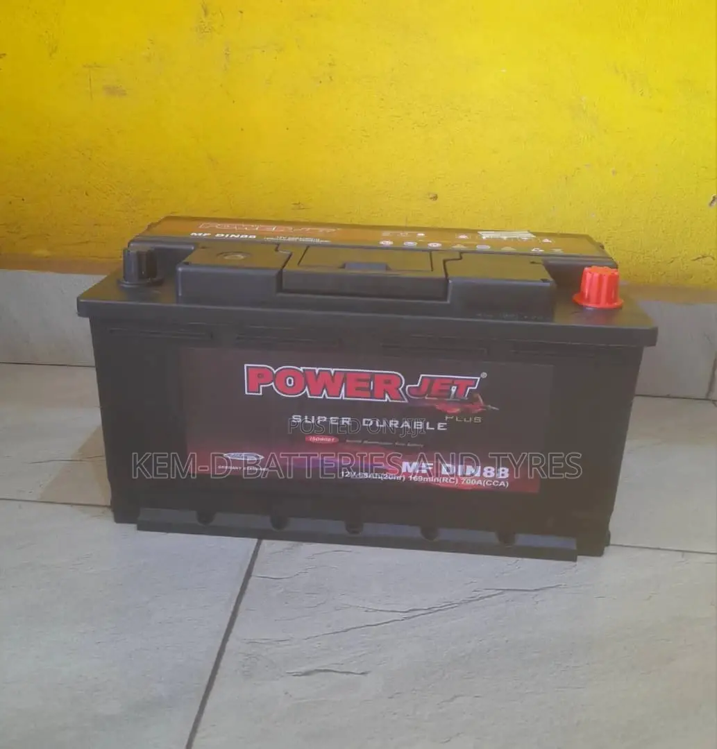 17 Plates 88ah 12V Power Jet Batteries - Free Delivery