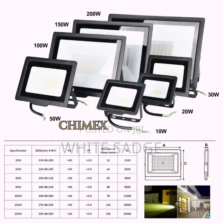 30watts Waterproof Flood Light 50w/100w
