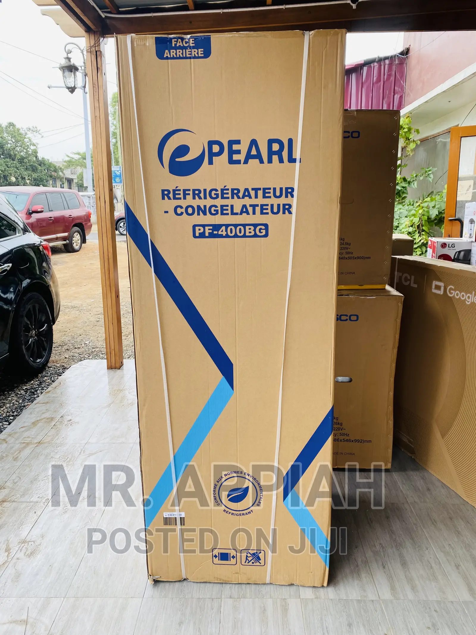 Latest Pearl PF-400B Double Door Refrigerator(Black).
