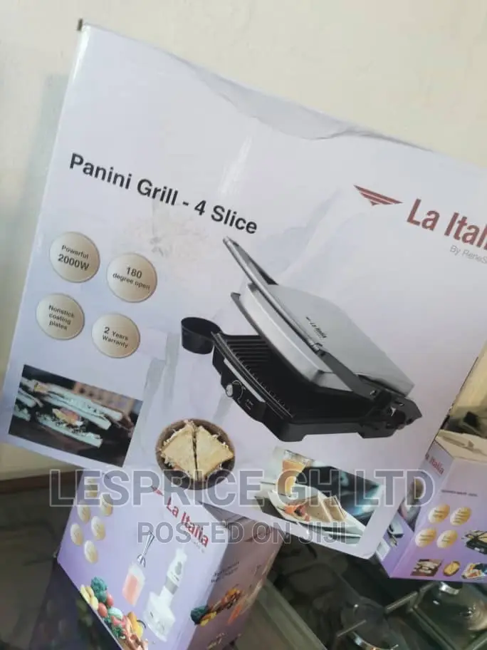 La Italia 2000w Powerful Grill Maker