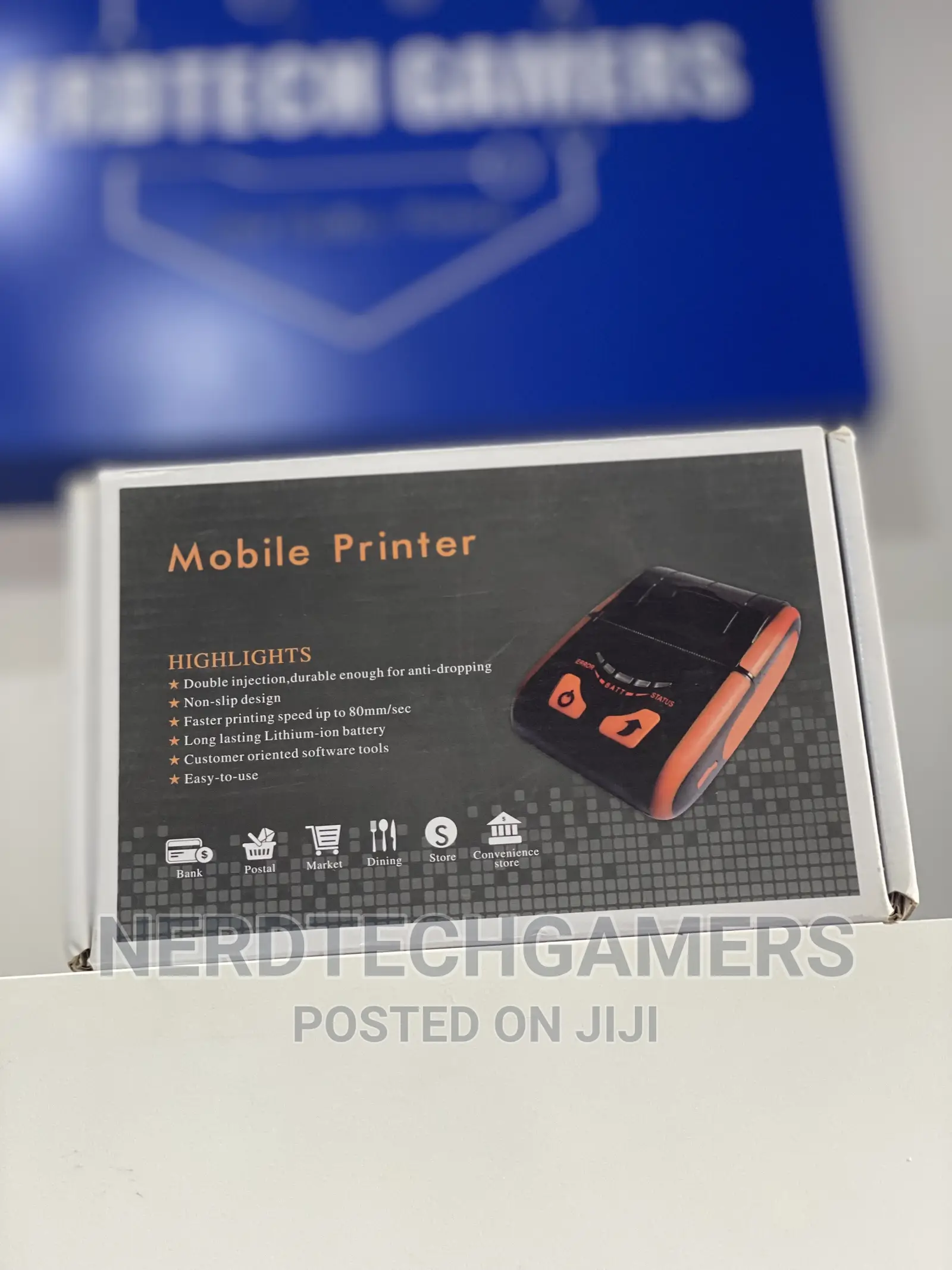 Mobile POS Direct Thermal Printer With Bluetooth+USB, Compa