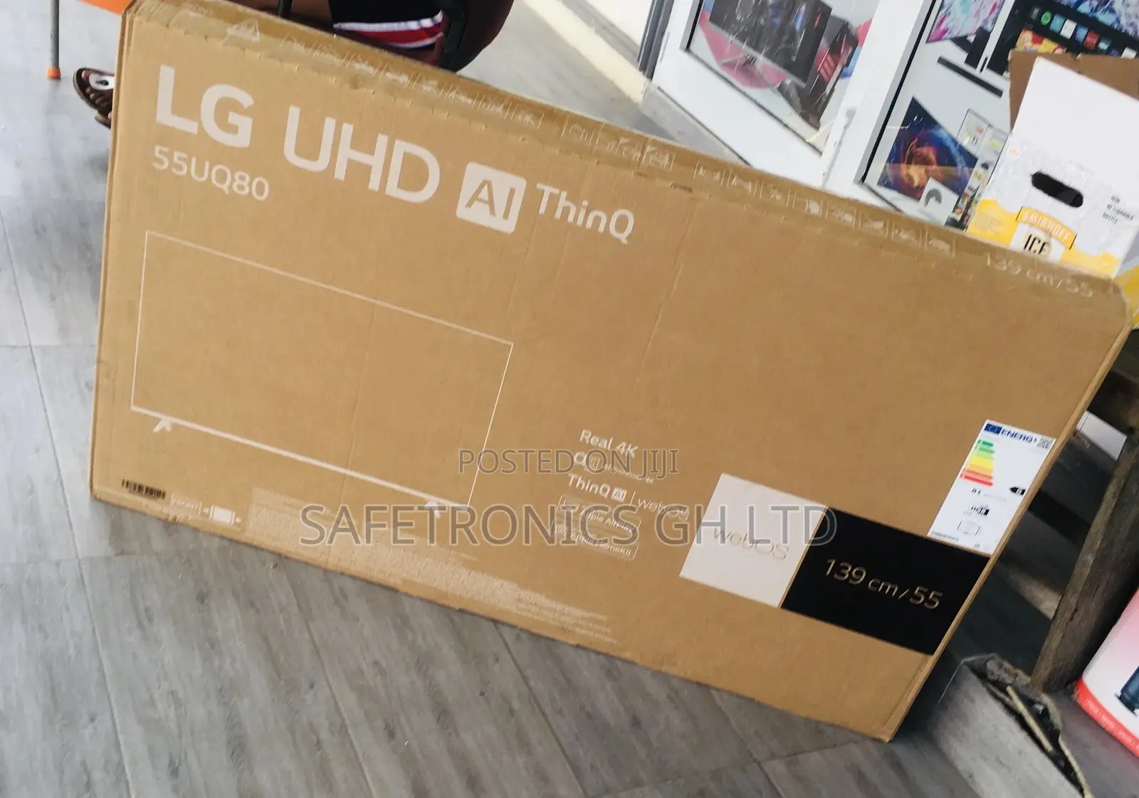 Glossy Led Lg Smart Ultra Uhd Crystal 55 Inches Uq80