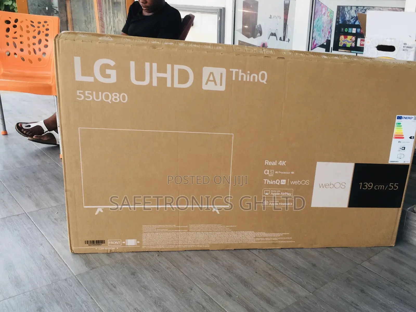 Glossy Led Lg Smart Ultra Uhd Crystal 55 Inches Uq80