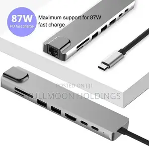 8 in 1 87W Type-C Docking Station HUB