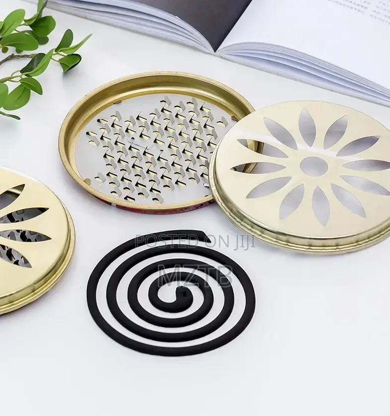2 Sets Mosquito Coil Holder Incense Burner With Cover