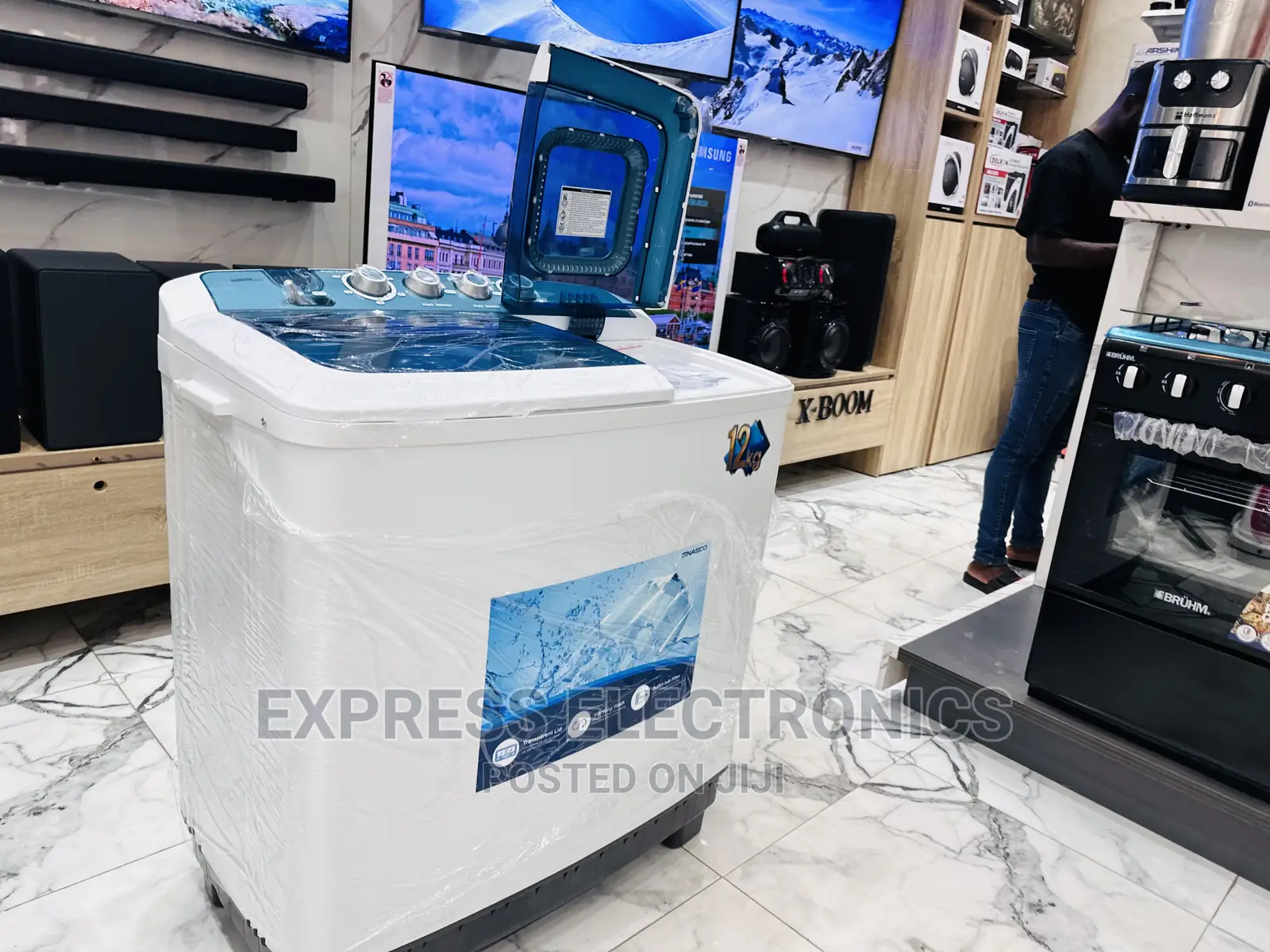 Easy to Operate Topload Washing Machine 12kg Nasco