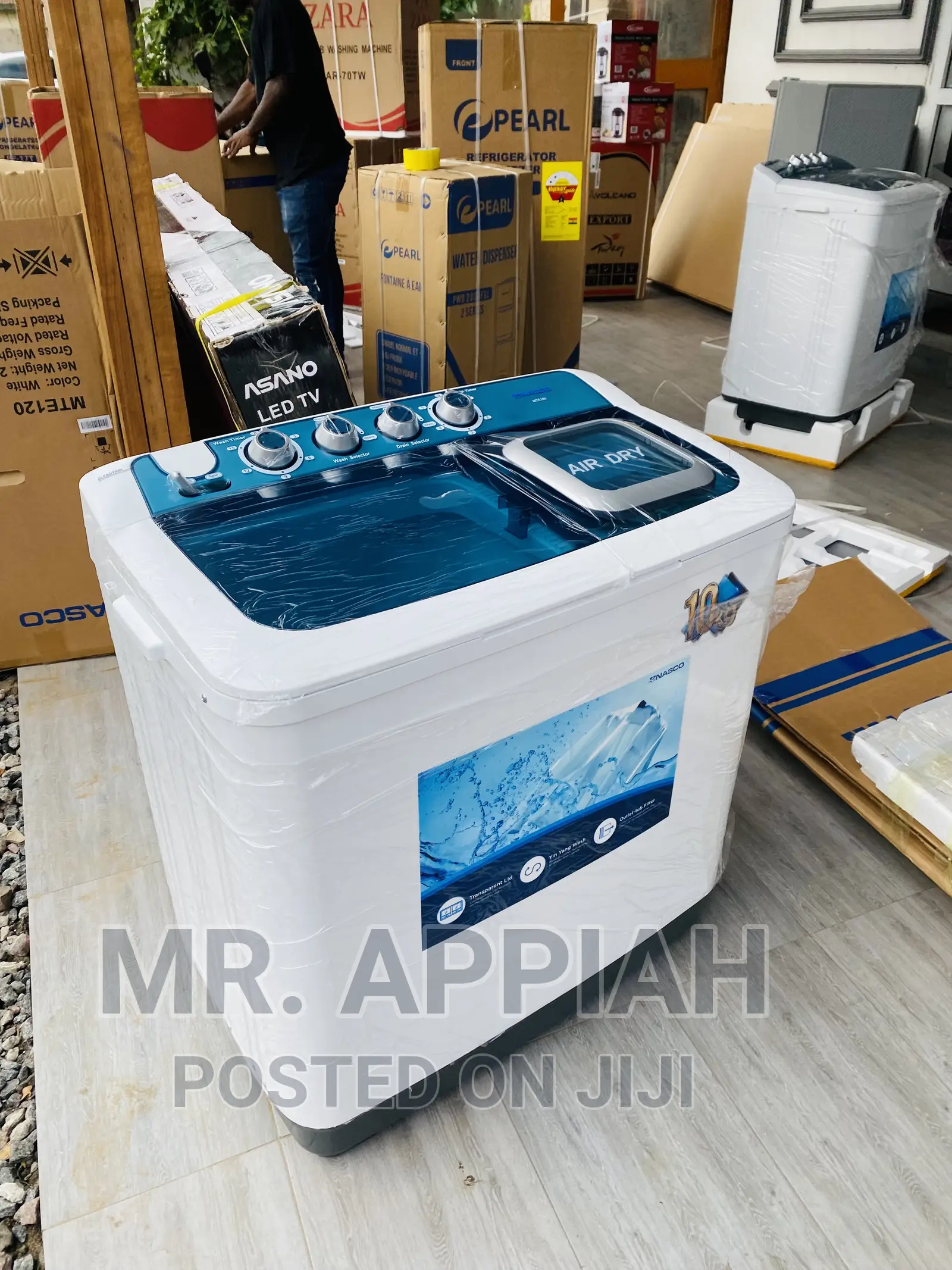 Sealed in Box  Nasco Spin/Dry Washing Machine(10kg) 