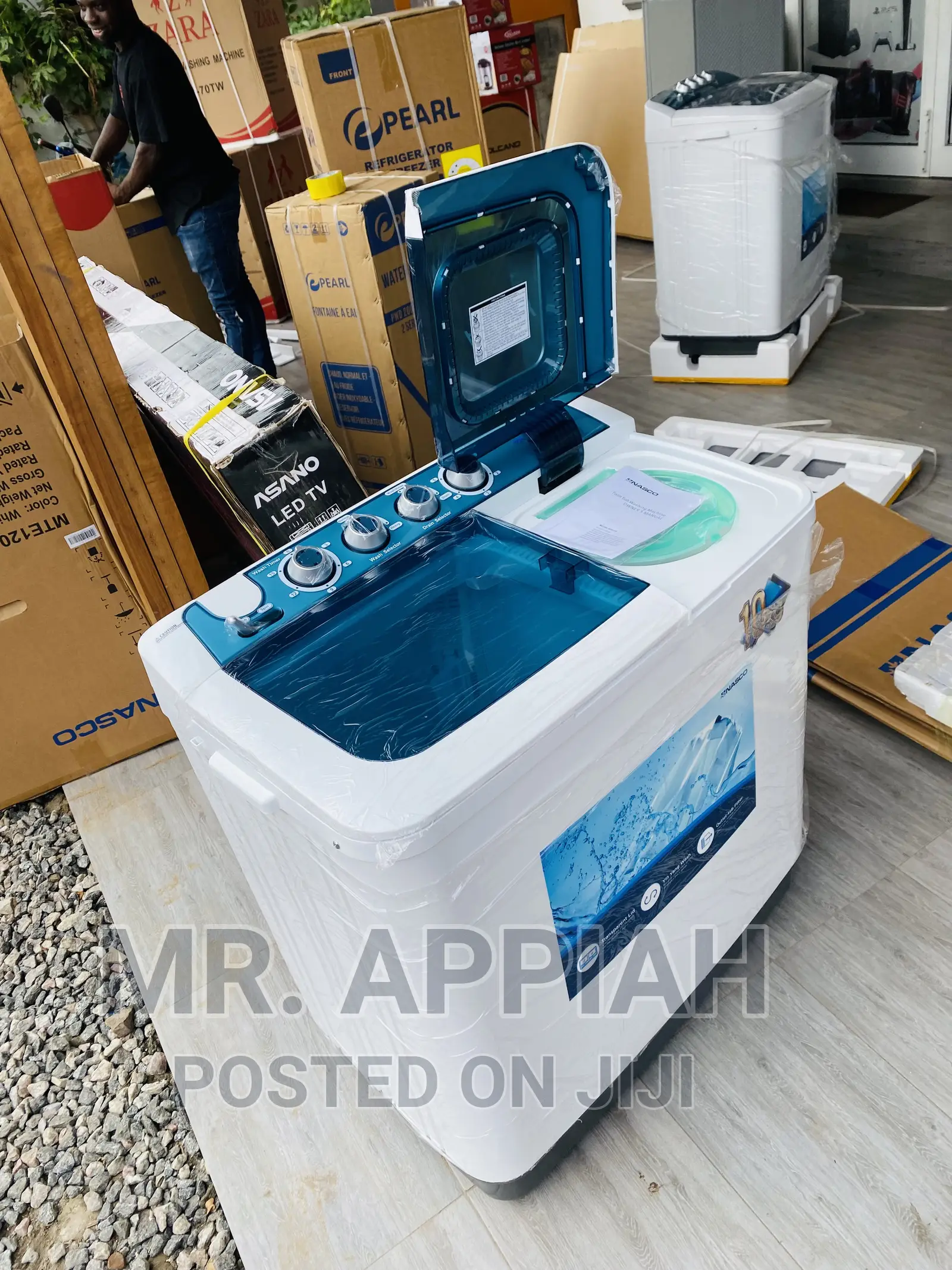 Fresh in Box Nasco 10kg Semi-Automatic Washing Machine 