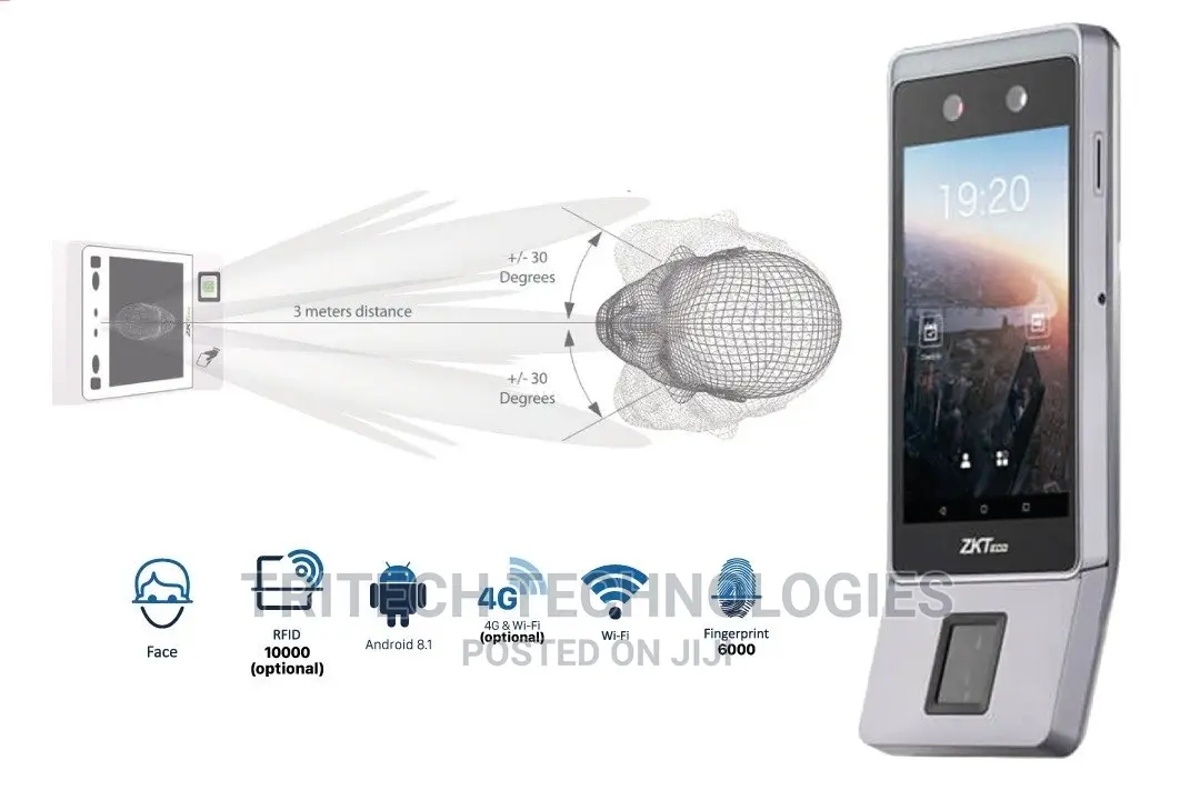 Horus E1-Fp Wireless Facial Recognition Time Attendance