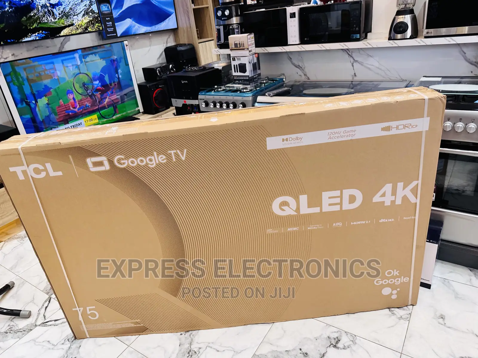 Lovely  Sleek QLED Android TCL 75”C645 Tv 