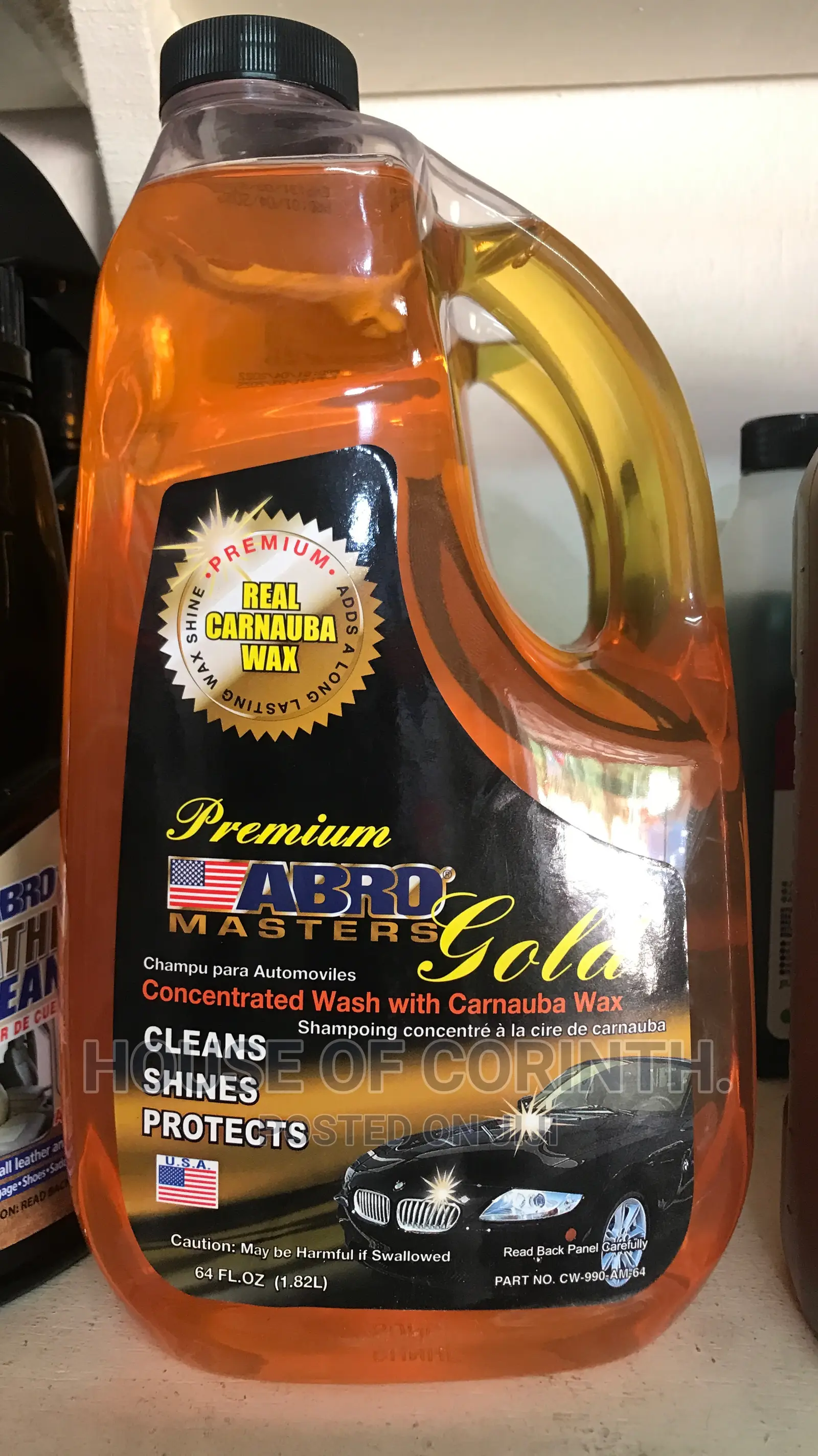 Carwax Shampoo Wash - Abro 1.82L