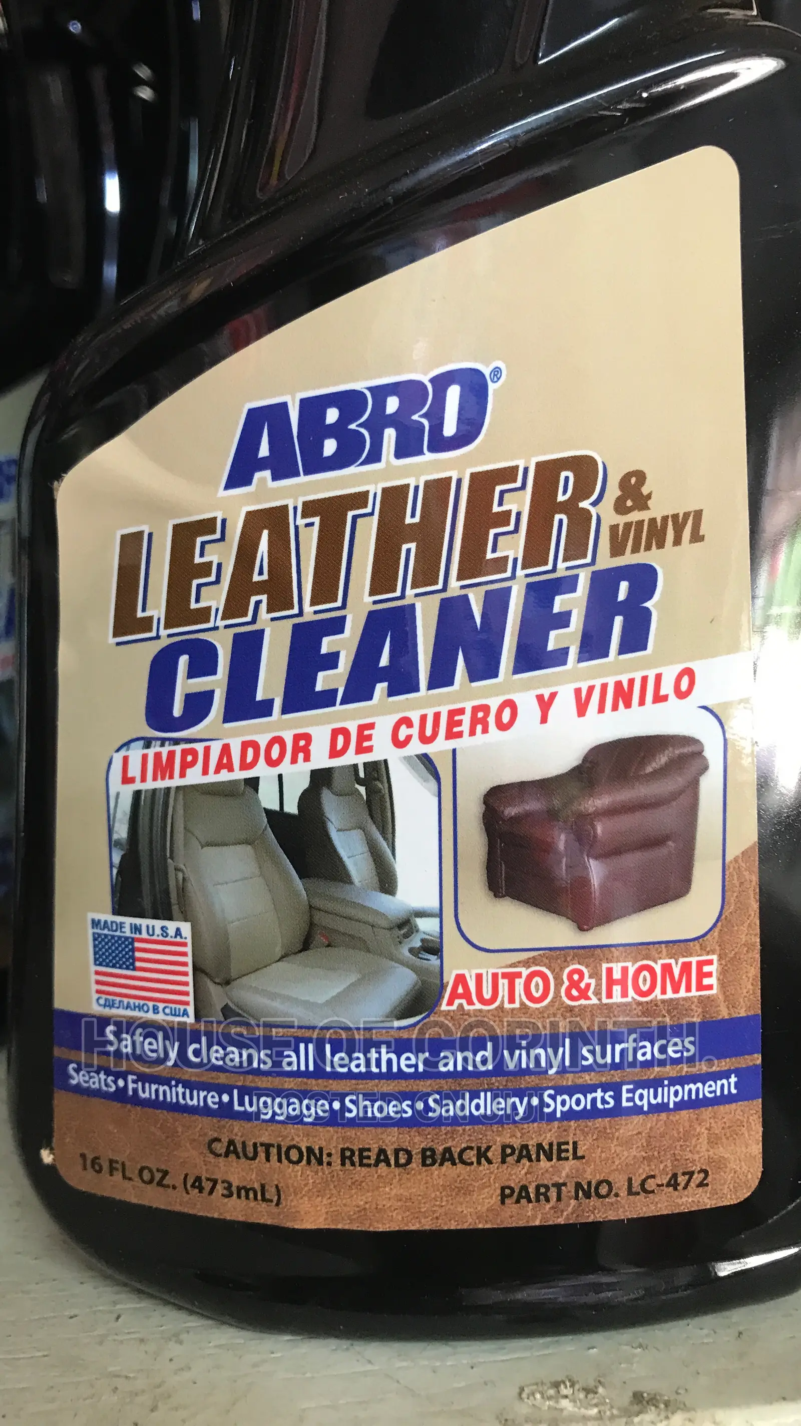 Leather Vinyl Cleaner - Abro