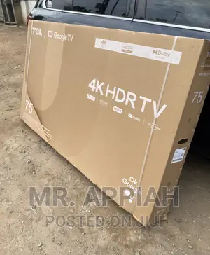 Durable and Affordable TCL 75” HDR Frameless Google Tv
