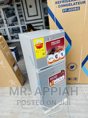 New Zara Double Door Refrigerator(14TM)Silver 