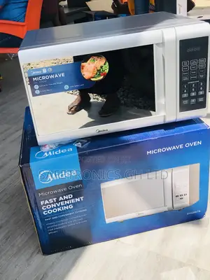28 Liters Gray Midea Microwave Countertop EM928ETB