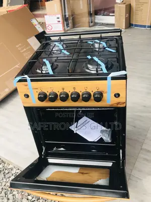 Quality Oven With Grill 4 Gas Burner  Light Wooden