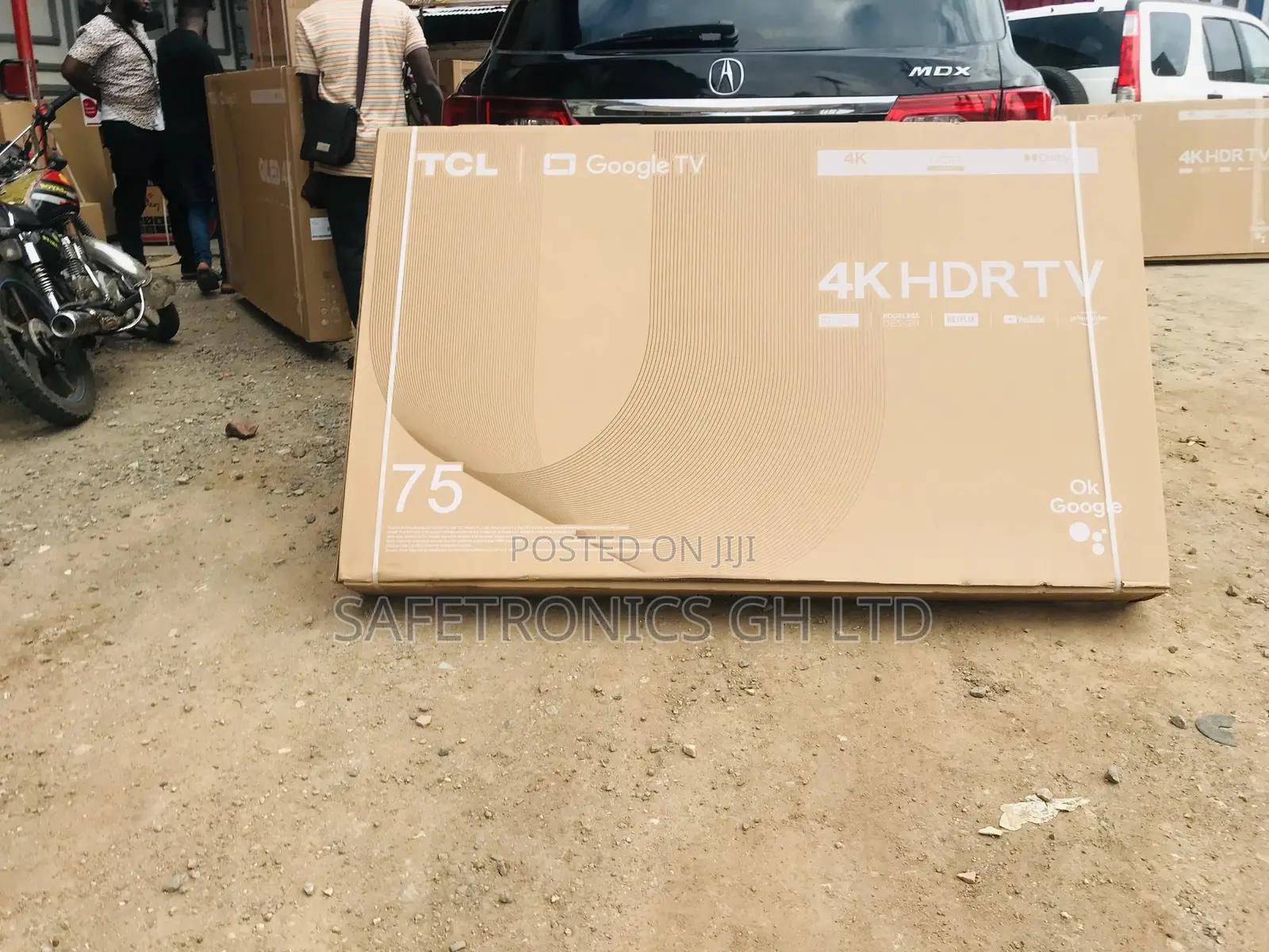 Glossy Led P635 TCL Uhd Crystal 75 Inches HDR Smart Tv