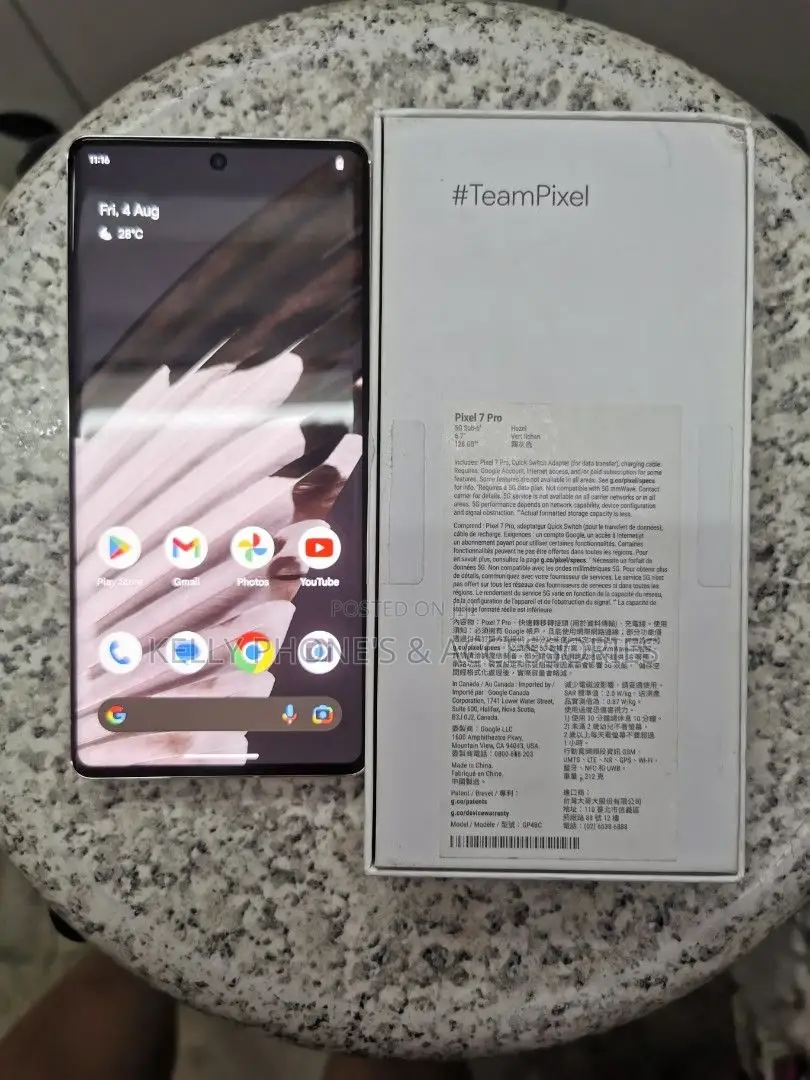 New Google Pixel 7 Pro 256 GB Black