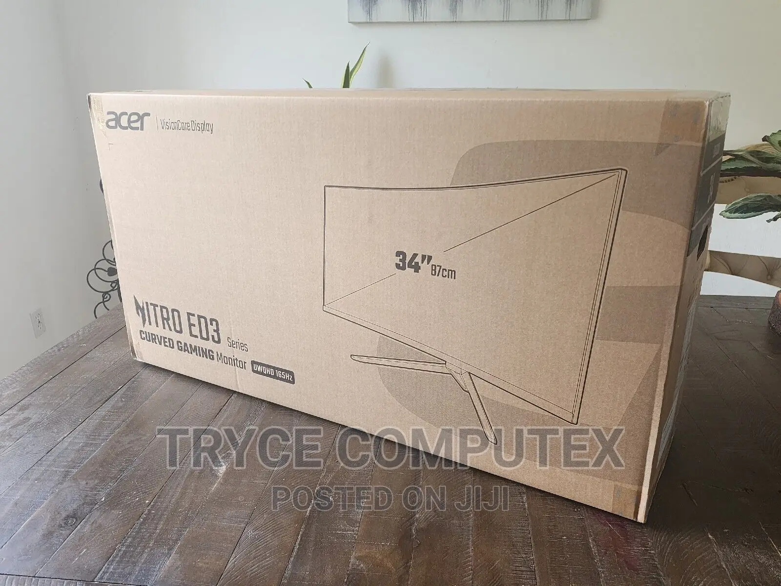 Acer Nitro 34" 165hz WQHD Ultrawide Curved Monitor