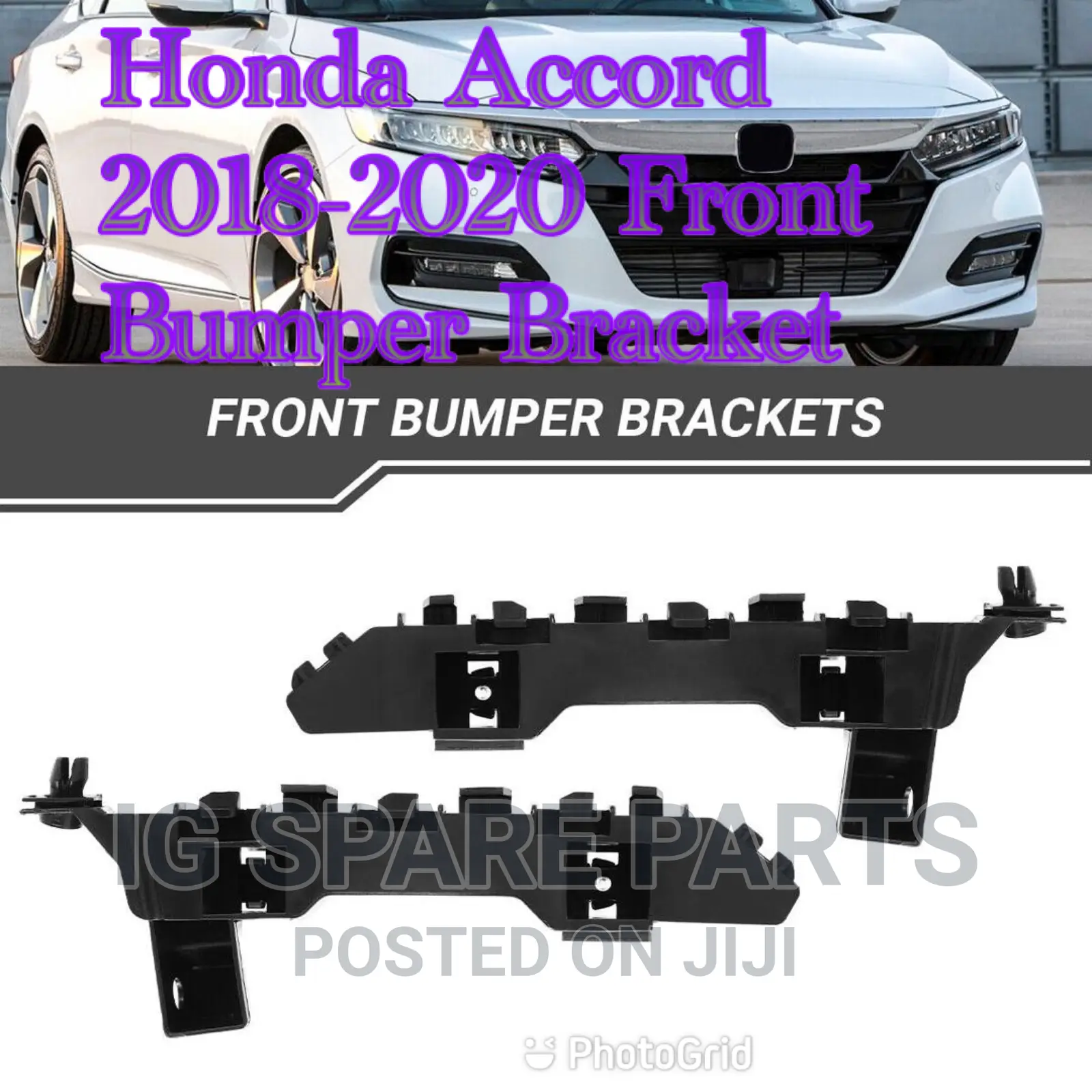 Honda Accord 2018-2022 Front Bumper Bracket Pair