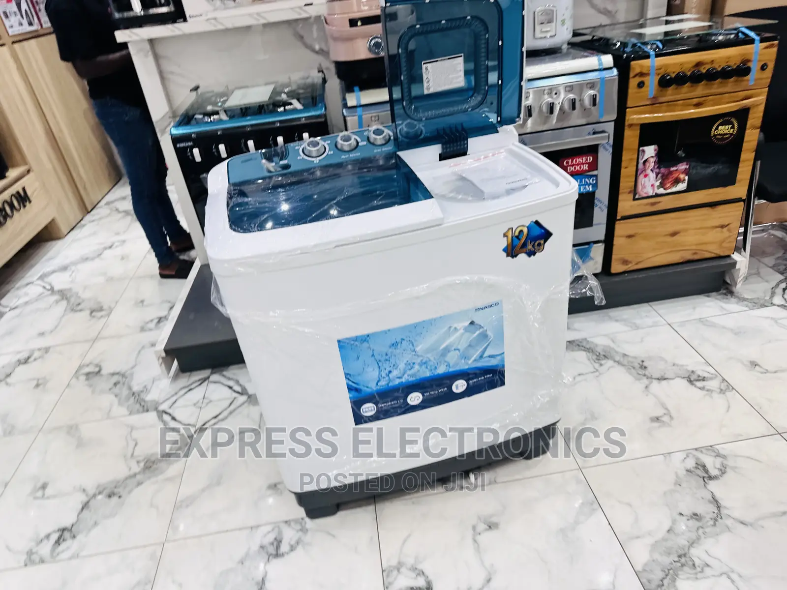 Pure Copper Motor Washing Machine 12kg Topload Nasco