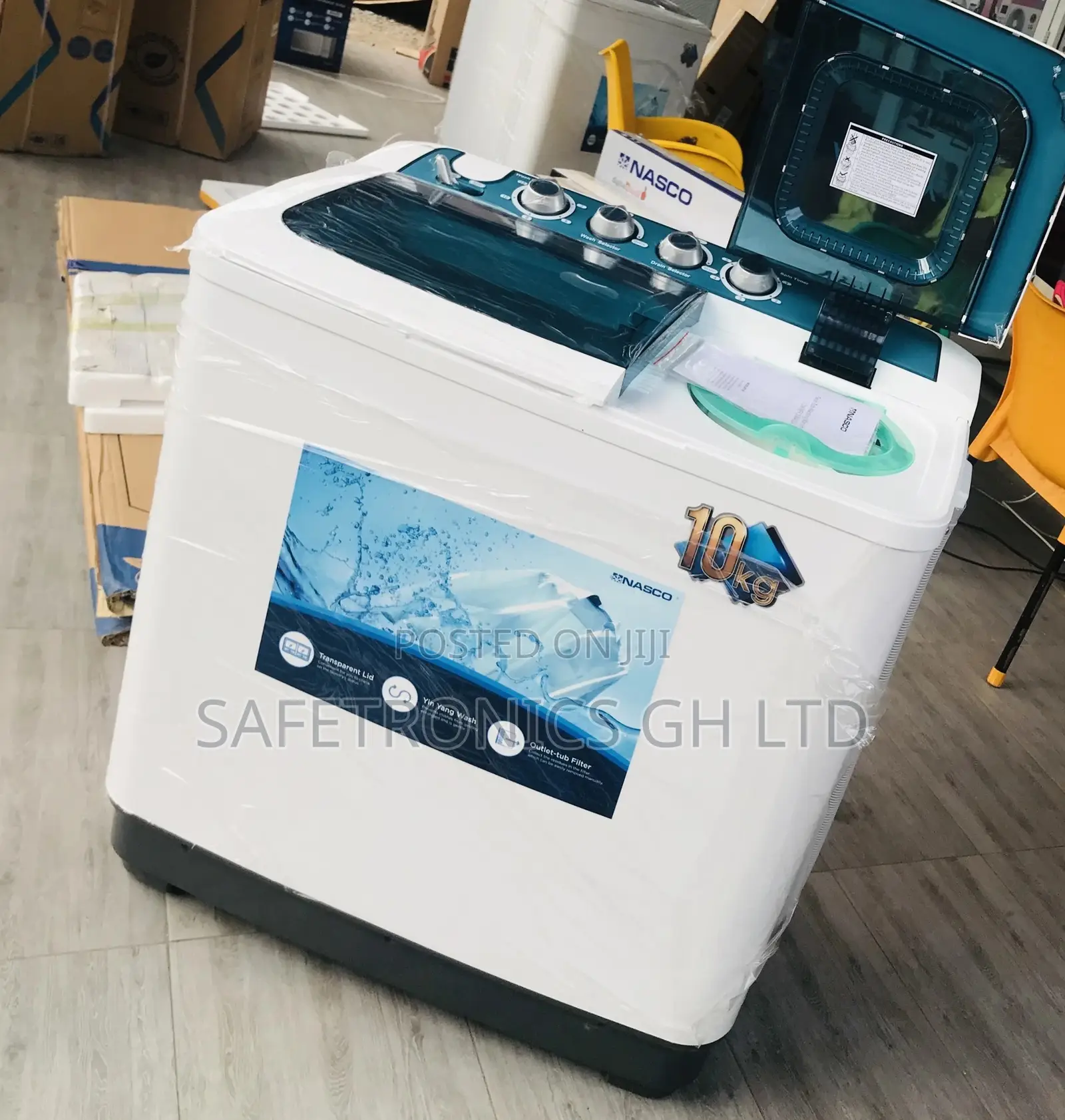 Semiautomatic Nasco Topload  10kg Washingmachine