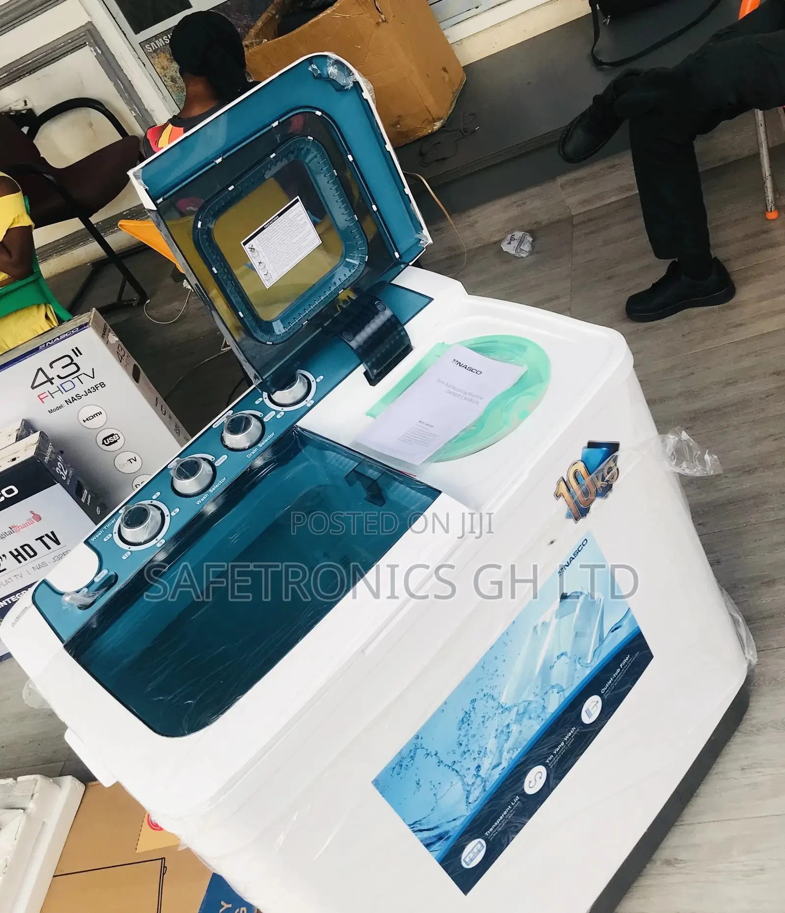 Durable Topload 10kg Semiautomatic Washingmachine Nasco