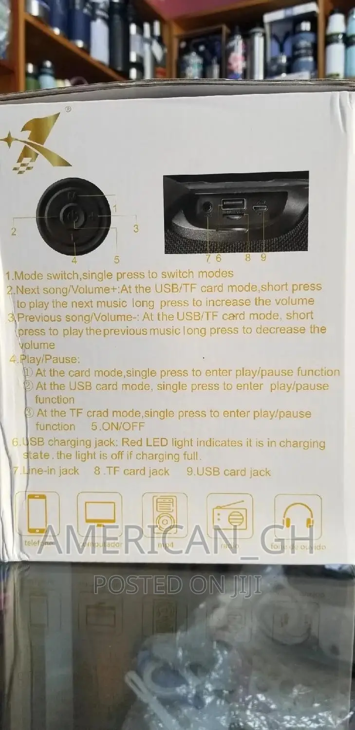 Portable Bass Loudspeaker With (Fm)