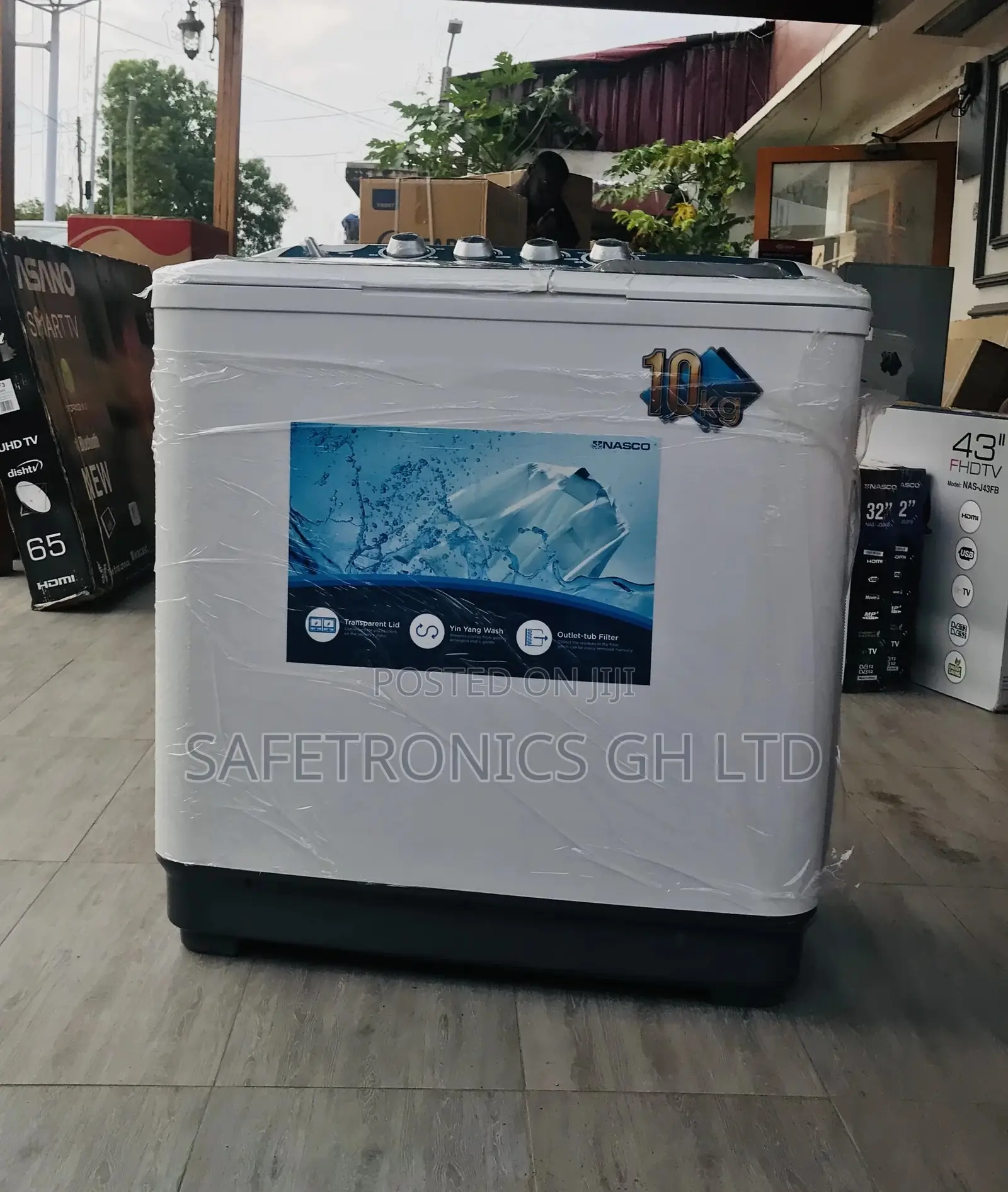 Nasco Lasting Washingmachine Semiautomatic Topload 10kg