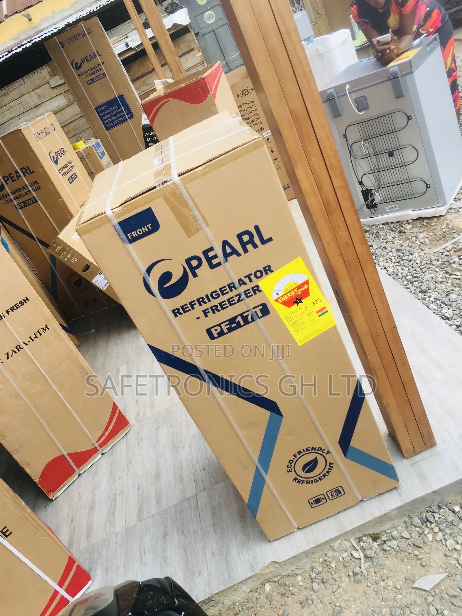 Fridge Pearl Topfreezer Doubledoor PF-17T 