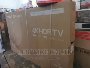  /Ok Google TCL 75” Android HDRTV